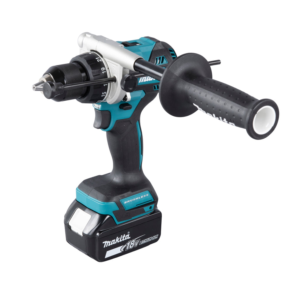 Makita Akku-Schlagbohrschrauber – 18V, 141 Nm Drehmoment, bürstenlos & Profi-Ausführung - DHP486RTJ