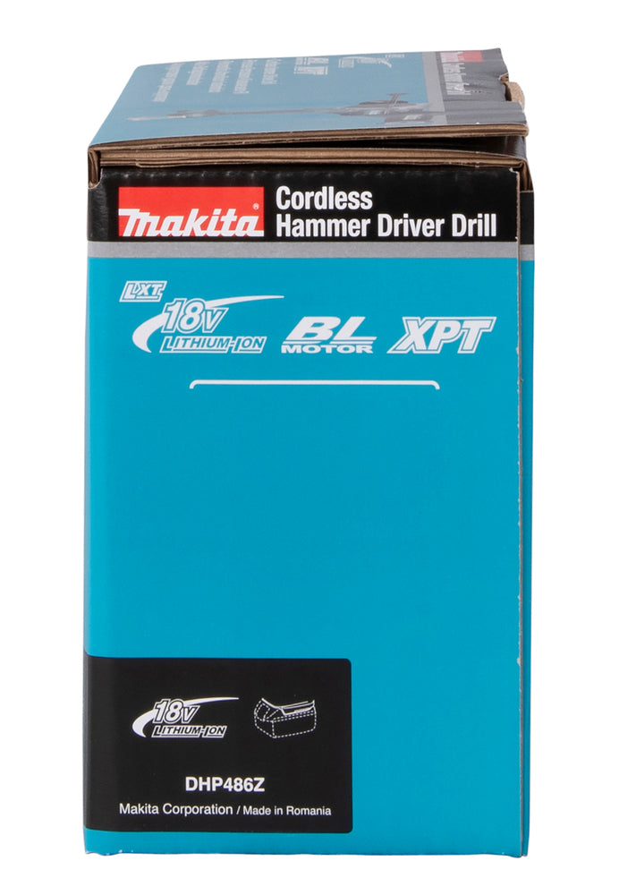 Makita Akku-Schlagbohrschrauber – 18V, 141 Nm Drehmoment, bürstenlos & kompakt - DHP486Z