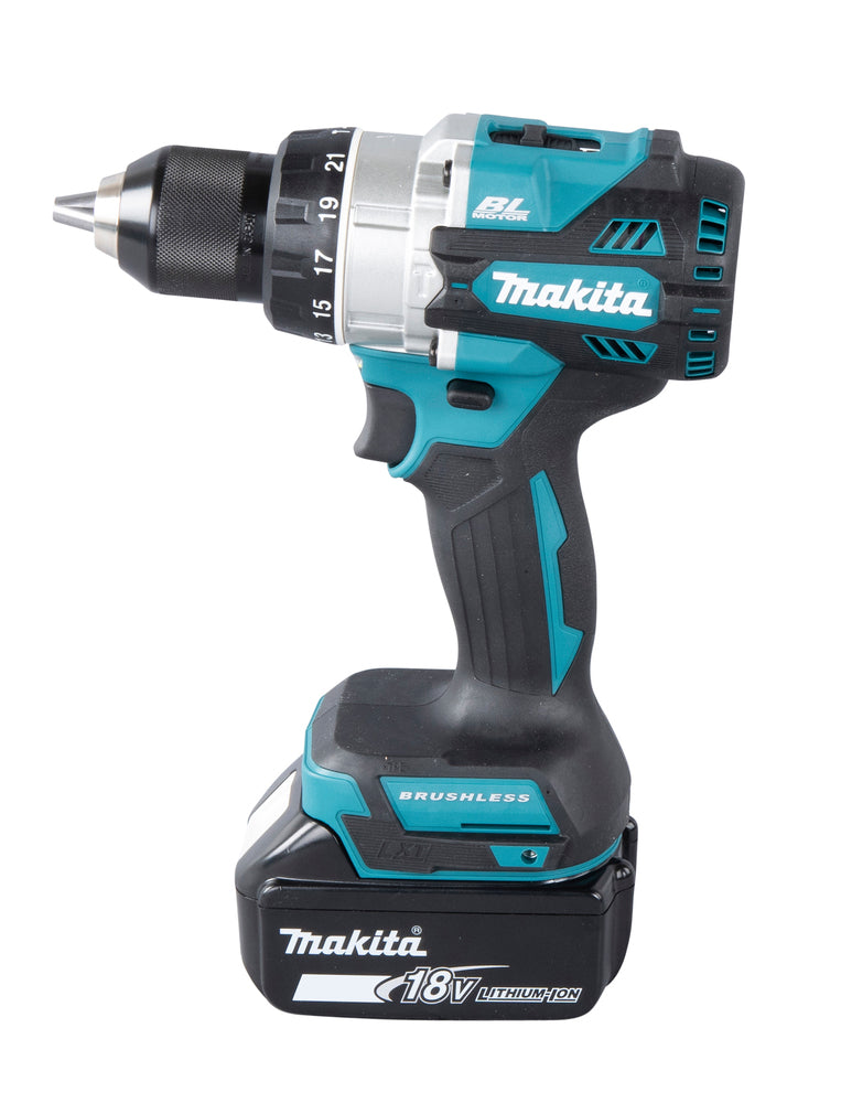 Makita Akku-Schlagbohrschrauber – 18V, 141 Nm Drehmoment, bürstenlos & Profi-Ausführung - DHP486RTJ