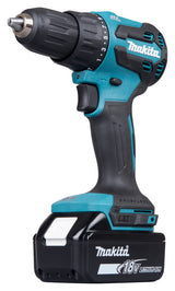 Makita Akku-Schlagbohrschrauber – 18V, 65 Nm Drehmoment, mit 2-Gang-Vollmetallgetriebe - DHP490RFX3