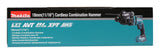 Makita Akku-Kombihammer SDS-PLUS – 18V, 1,7 J Schlagstärke, mit AWS & AVT - DHR182Z