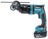 Makita Akku-Bohrhammer SDS-PLUS – 18V, kompakt mit integrierter Staubabsaugung & AVT - DHR182RTWJ