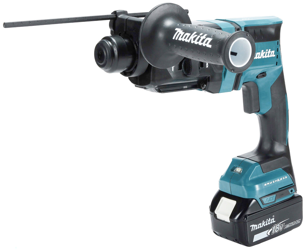 Makita Akku-Bohrhammer SDS-PLUS – 18V, kompakt mit integrierter Staubabsaugung & AVT - DHR182RTWJ