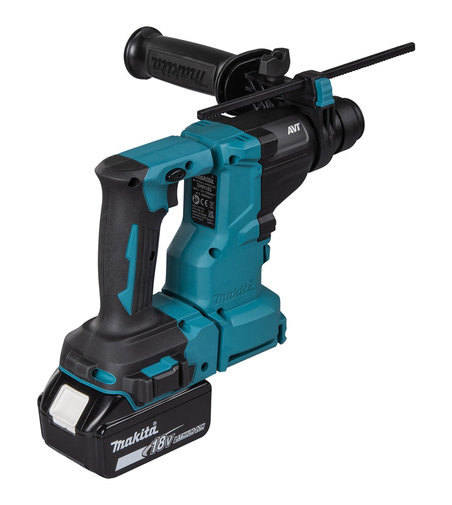 Makita Akku-Bohrhammer SDS-PLUS – 18V, 1,7 J Schlagstärke, bürstenlos & mit XPT - DHR183RTWJ
