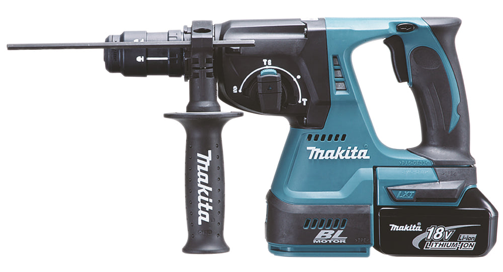 Makita Akku-Kombihammer SDS-PLUS – 18V, 2,0 J Schlagstärke, mit Rutschkupplung - DHR243RTJ