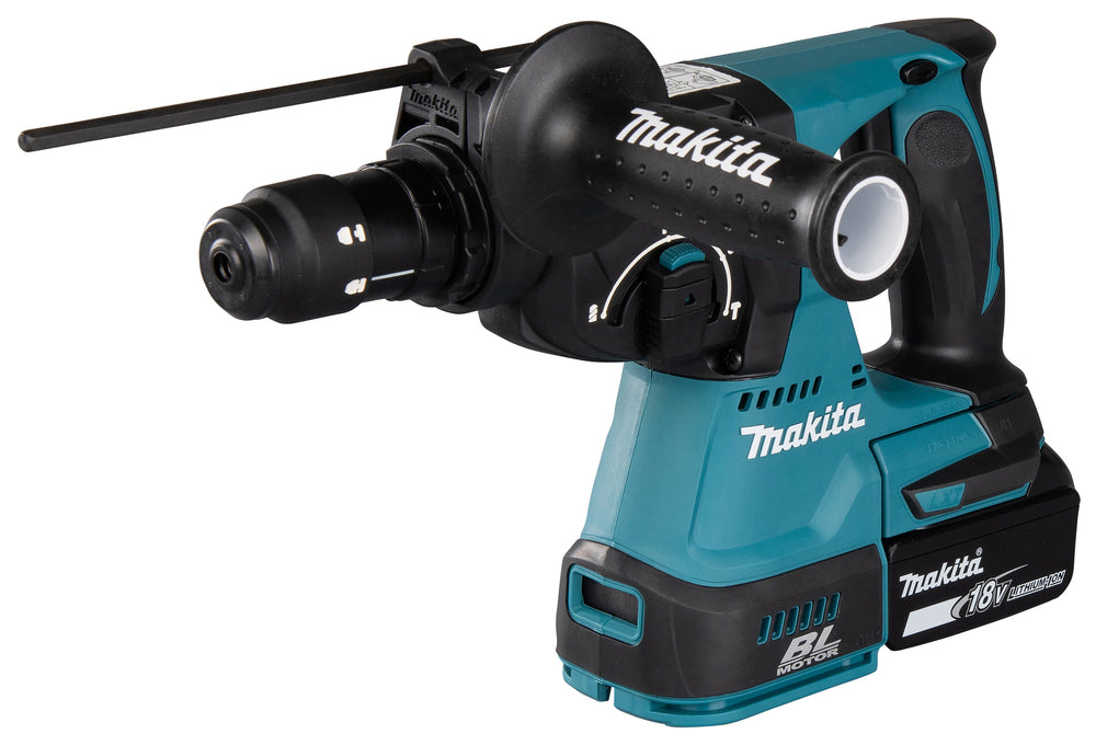 Makita Akku-Kombihammer SDS-PLUS – 18V, 2,0 J Schlagstärke, mit Rutschkupplung & Staubabsaugung - DHR243RTJW