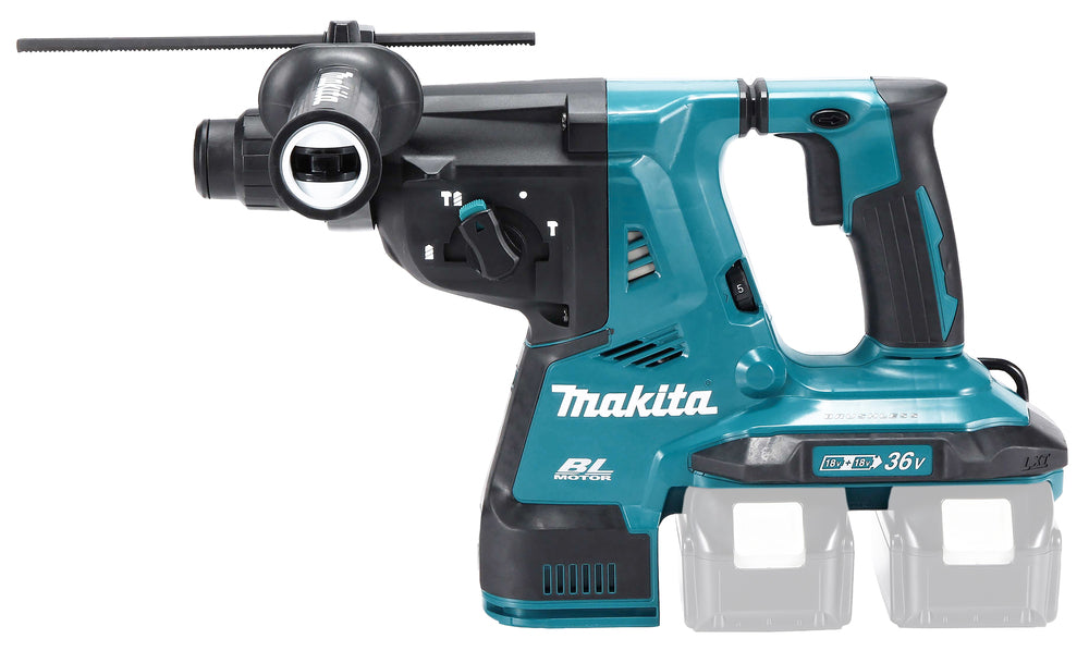 Makita Akku-Kombihammer SDS-PLUS – 36V (2x18V), 2,8 J Schlagstärke, mit Rutschkupplung - DHR280ZJ