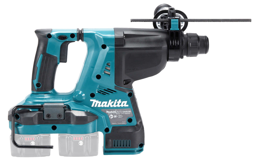 Makita Akku-Kombihammer SDS-PLUS – 36V (2x18V), 2,8 J Schlagstärke, mit Rutschkupplung - DHR280ZJ
