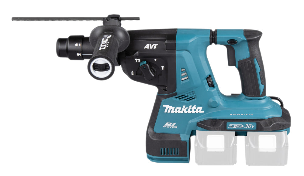 Makita Akku-Kombihammer SDS-PLUS – 36V (2x18V), 2,9 J Schlagstärke, mit Schnellwechselfutter - DHR281ZJ