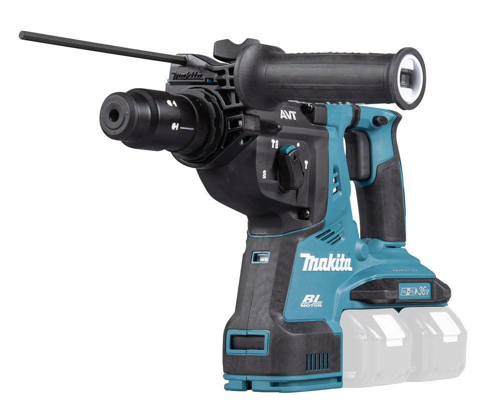 Makita Akku-Kombihammer SDS-PLUS – 36V (2x18V), 2,9 J Schlagstärke, mit Schnellwechselfutter - DHR281ZJ