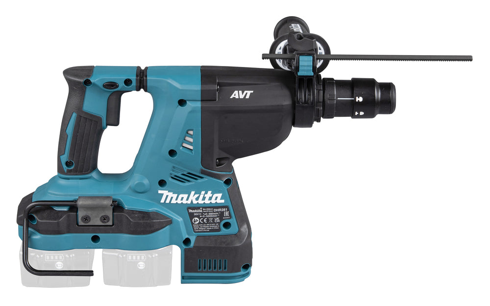 Makita Akku-Kombihammer SDS-PLUS – 36V (2x18V), 2,9 J Schlagstärke, mit Schnellwechselfutter - DHR281ZJ