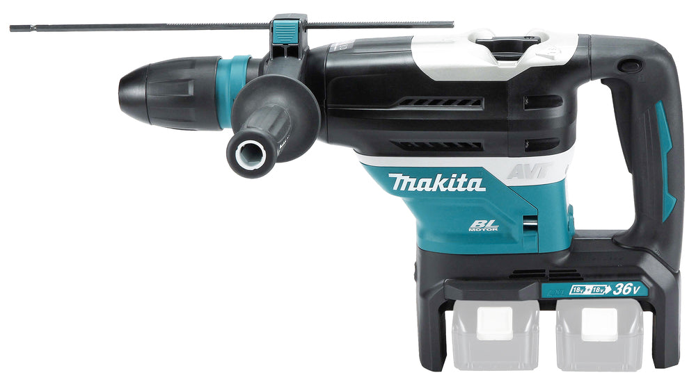 Makita Akku-Kombihammer SDS-MAX – 2x18V, 8,0 J Schlagstärke, mit AWS & AFT - DHR400ZKUN