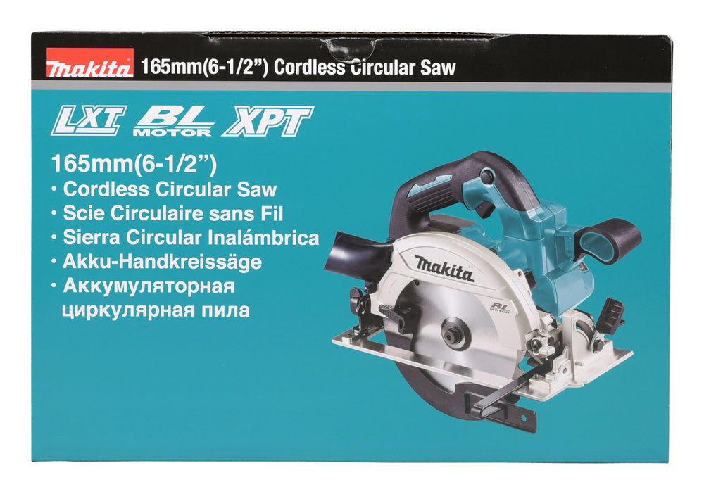 Makita Akku-Handkreissäge 165 mm – 57 mm Schnitttiefe, ADT & LED - DHS660Z