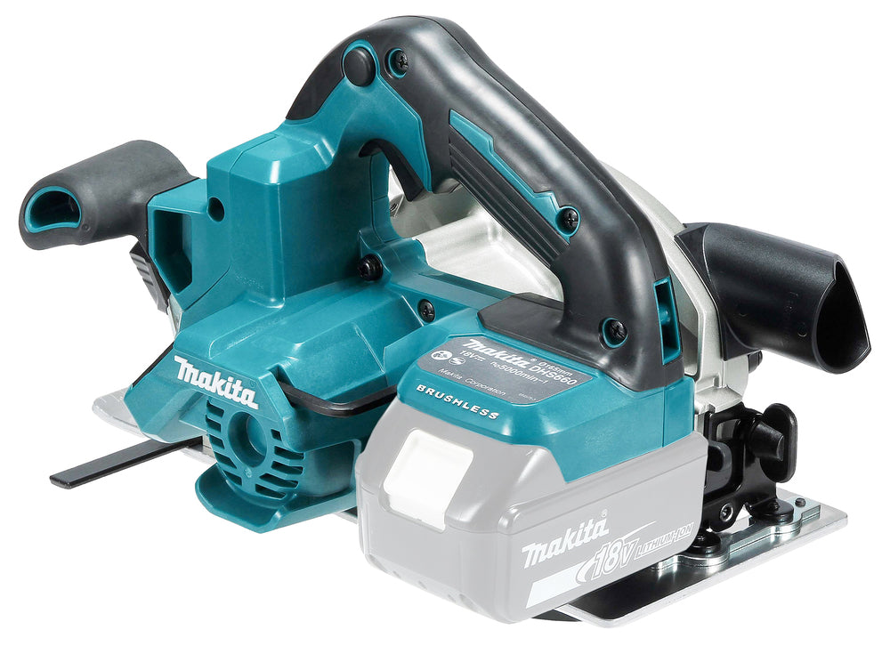 Makita Akku-Handkreissäge 165 mm – 57 mm Schnitttiefe, ADT & LED - DHS660Z