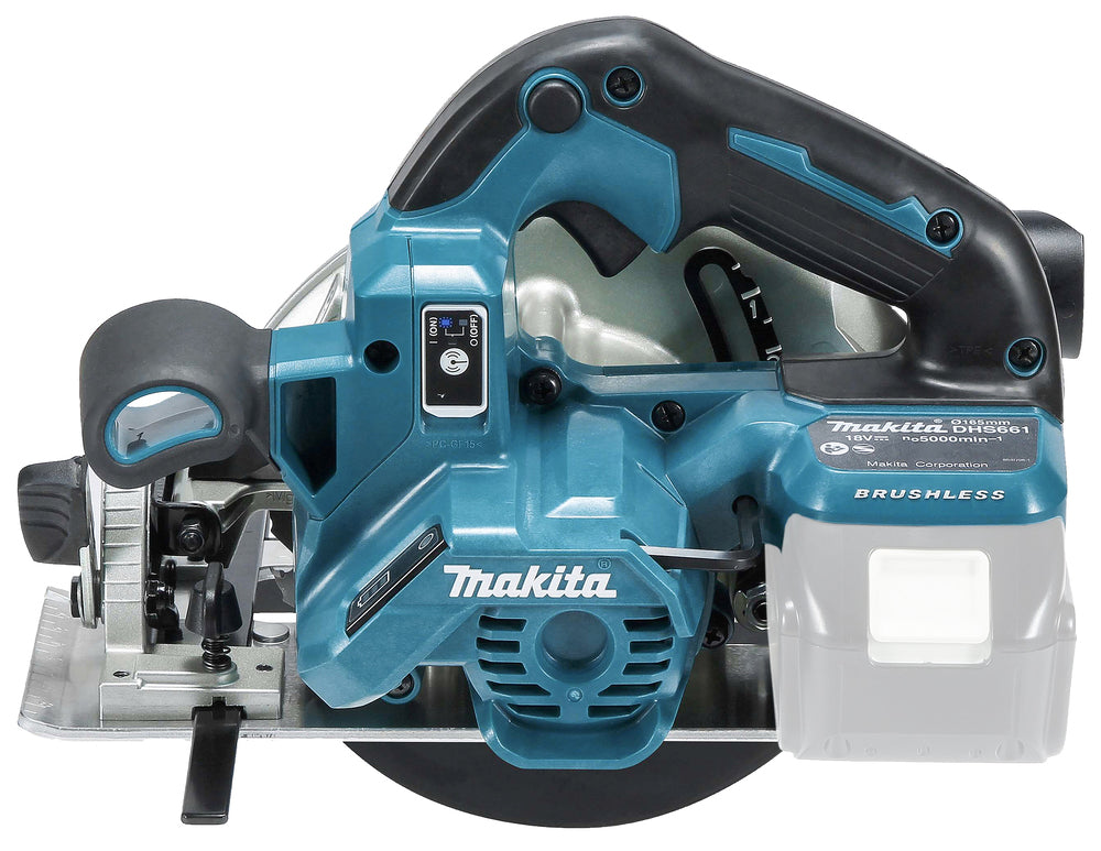 Makita Akku-Handkreissäge 165 mm – 57 mm Schnitttiefe, ADT, AWS & LED - DHS661ZU