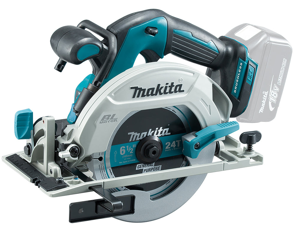Makita Akku-Handkreissäge 165 mm – 57 mm Schnitttiefe, ADT & LED - DHS680Z