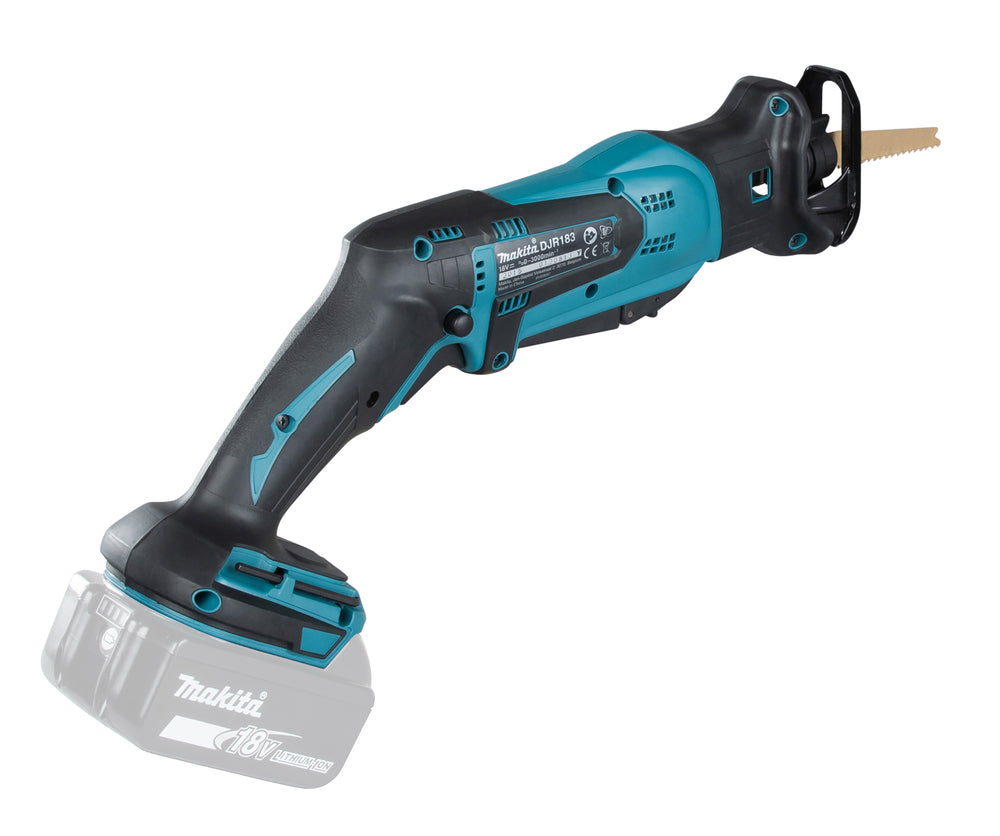 Makita Akku-Reciprosäge DJR183 – kompakt, 1,7 kg leicht & werkzeugloser Sägeblattwechsel - DJR183Z