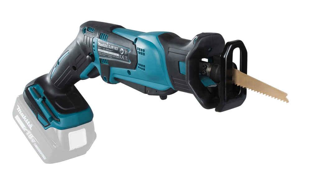 Makita Akku-Reciprosäge DJR183 – kompakt, 1,7 kg leicht & werkzeugloser Sägeblattwechsel - DJR183Z