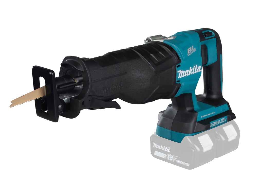 Makita Akku-Reciprosäge – 36 V Power, bürstenlos & werkzeugloser Sägeblattwechsel - DJR360ZK