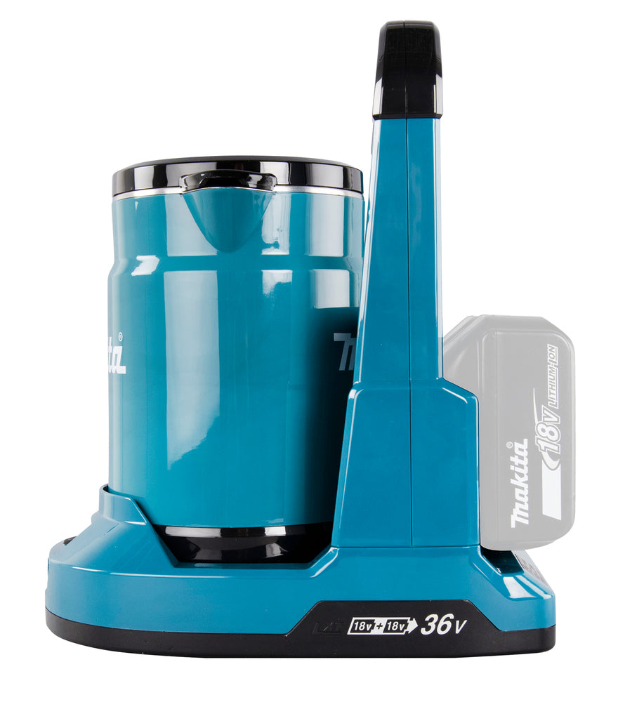 Makita Akku-Wasserkocher 18V LXT – mobiler Wasserkocher für Baustelle, Camping & Outdoor - DKT360Z