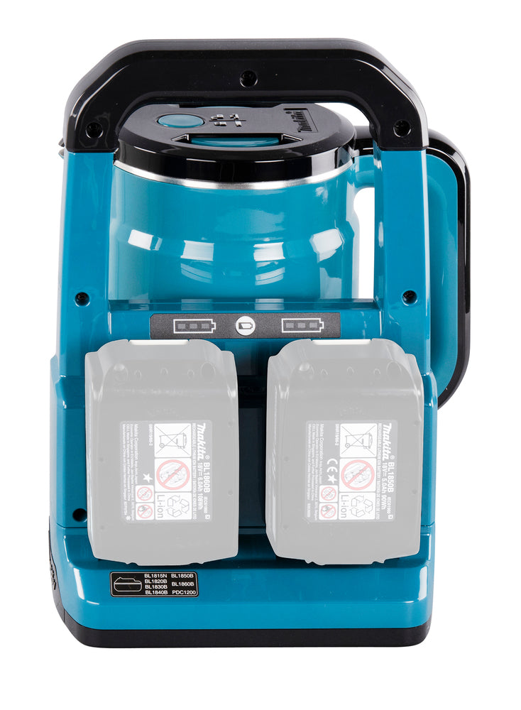 Makita Akku-Wasserkocher 18V LXT – mobiler Wasserkocher für Baustelle, Camping & Outdoor - DKT360Z