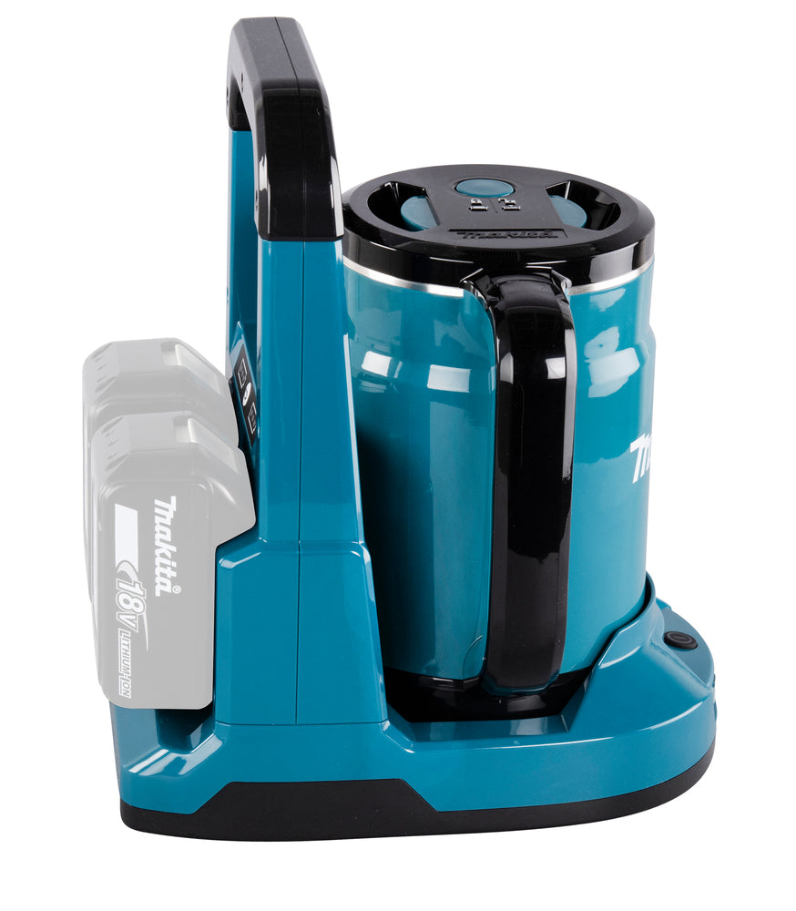 Makita Akku-Wasserkocher 18V LXT – mobiler Wasserkocher für Baustelle, Camping & Outdoor - DKT360Z