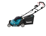 Makita Akku-Rasenmäher 2x18 V mit Kunststoffdeck – 38 cm Schnittbreite inkl. Ladegerät & Akkus - DLM382PM2