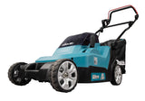 Makita Akku-Rasenmäher 2x18 V mit Kunststoffdeck – 38 cm Schnittbreite inkl. Ladegerät & Akkus - DLM382PM2