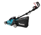 Makita Akku-Rasenmäher 2x18 V mit Kunststoffdeck – 38 cm Schnittbreite inkl. Ladegerät & Akkus - DLM382PM2