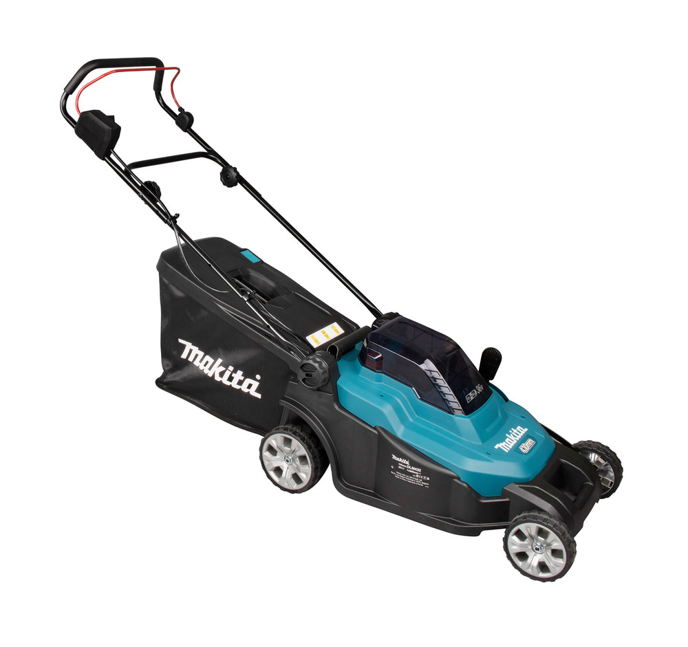 Makita Akku-Rasenmäher 2x18 V mit Kunststoffdeck und 43 cm Schnittbreite - DLM432Z