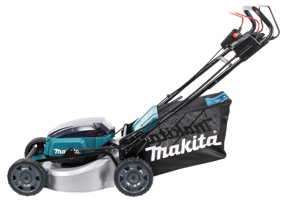 Makita Akku-Rasenmäher 2x18 V mit Stahldeck für große Flächen - DLM465Z