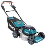 Makita Akku-Rasenmäher 2x18 V mit Stahldeck für große Flächen - DLM465Z