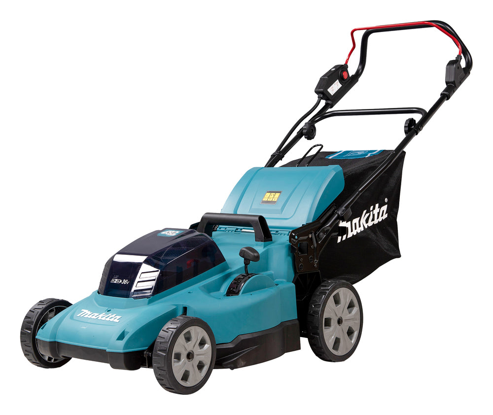Makita Akku-Rasenmäher 2x18 V für mittelgroße Rasenflächen - DLM480PT2