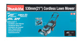 Makita Akku-Rasenmäher 2x18 V mit Stahldeck für große Rasenflächen - DLM534Z