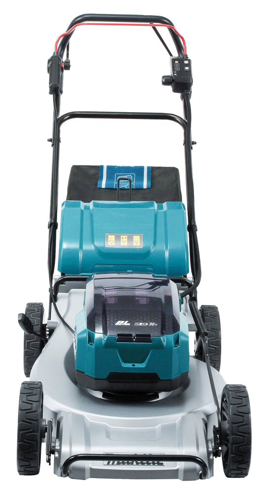 Makita Akku-Rasenmäher 2x18 V mit Aluminiumdeck für große Flächen - DLM537Z