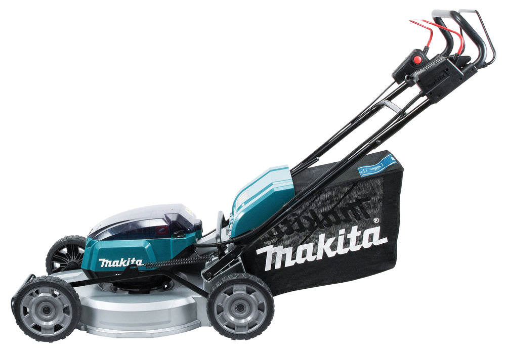 Makita Akku-Rasenmäher 2x18 V mit Aluminiumdeck für große Flächen - DLM537Z