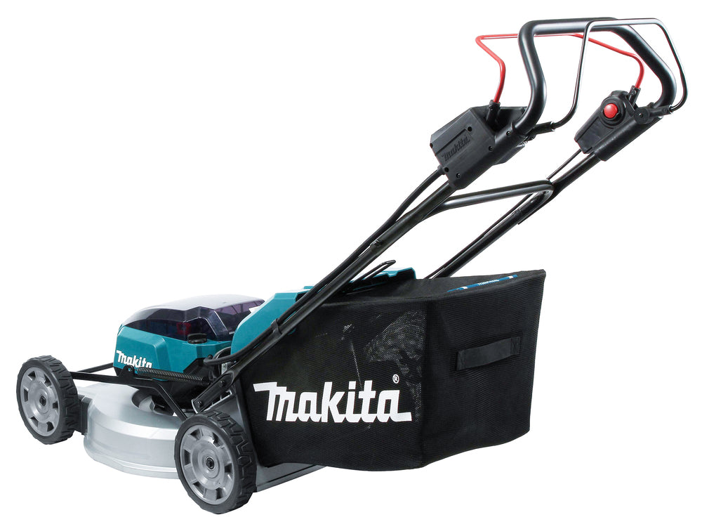 Makita Akku-Rasenmäher 2x18 V mit Aluminiumdeck für große Flächen - DLM537Z
