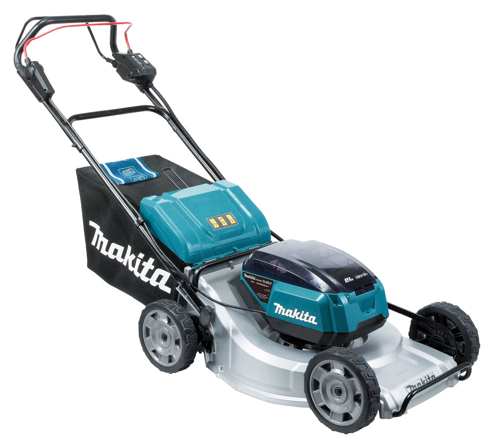 Makita Akku-Rasenmäher 2x18 V mit Aluminiumdeck für große Flächen - DLM537Z
