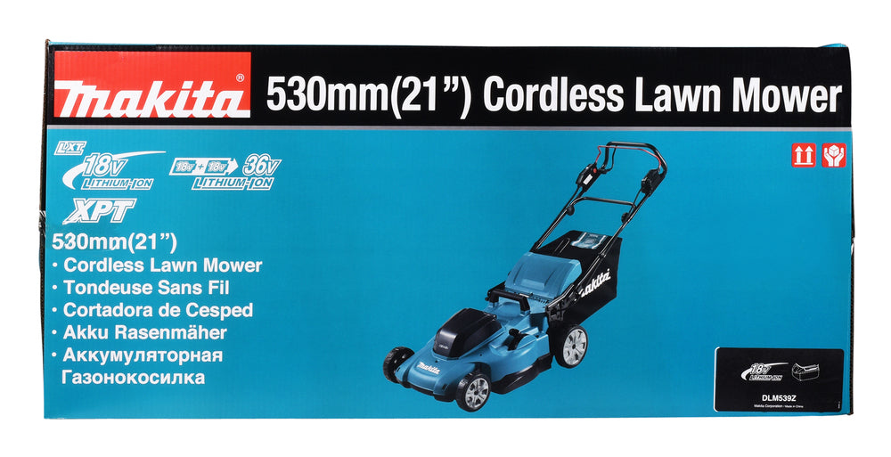 Makita Akku-Rasenmäher 2x18 V für mittelgroße Rasenflächen - DLM539Z