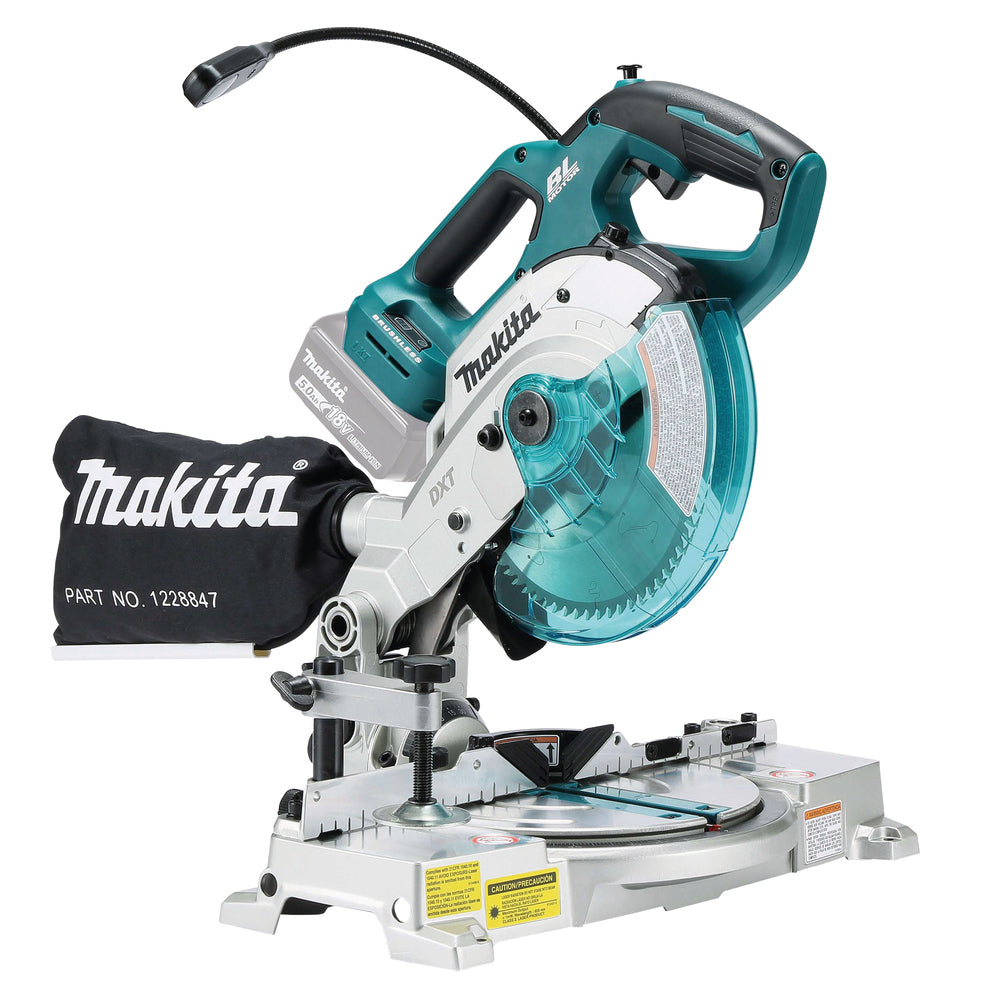 Makita Akku-Kapp- und Gehrungssäge – 46 x 92 mm, bürstenlos, ADT & LED-Licht - DLS600Z