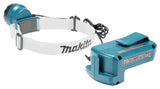 Makita LED-Akku-Stirnlampe – 33h Laufzeit, Helmhalterung & Akku-Gürtelclip (18V) - DEBDML800