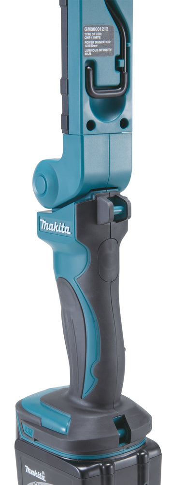 Makita LED-Akku-Arbeitsleuchte – 2 Helligkeitsstufen & 360° drehbarer Kopf - DEBDML801