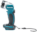 Makita Akku-Handleuchte – 180 Lumen, 12-fach verstellbarer Kopf & 25h Laufzeit (18V) - DEBDML802