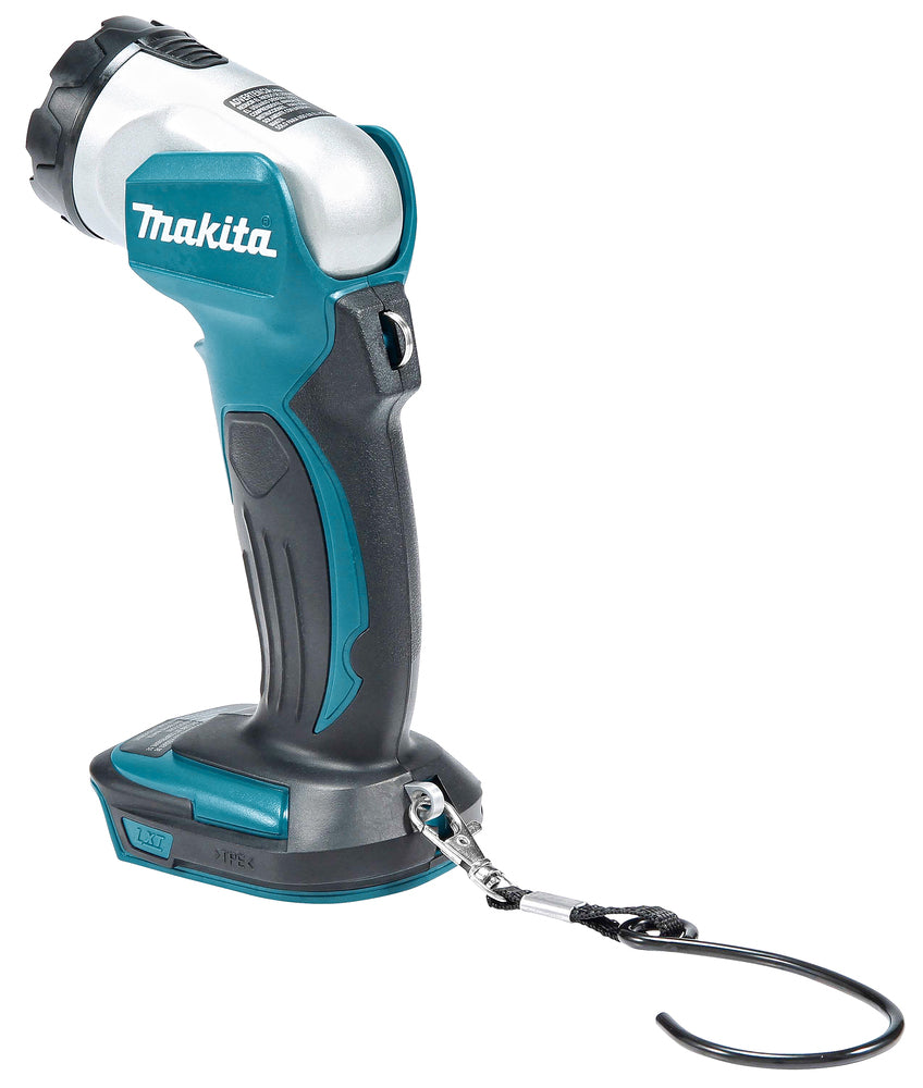 Makita Akku-Handleuchte – 180 Lumen, 12-fach verstellbarer Kopf & 25h Laufzeit (18V) - DEBDML802