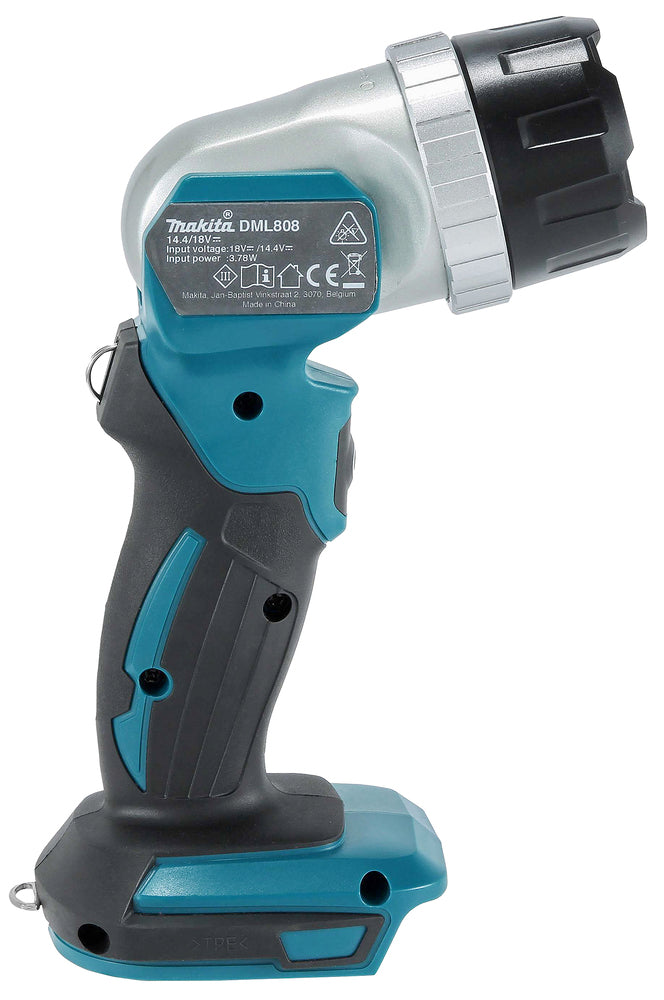 Makita LED-Akku-Handstrahler – Zoomfunktion, 12-fach verstellbarer Kopf & 26h Laufzeit (18V) - DEBDML808