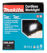 Makita LED-Akku-Baustrahler 18V | 2.000–10.000 lm, Hybridbetrieb & Doppel-Akku-Slot - DEADML809