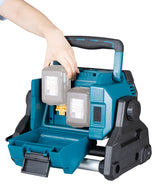 Makita LED-Akku-Baustrahler 18V | 2.000–10.000 lm, Hybridbetrieb & Doppel-Akku-Slot - DEADML809