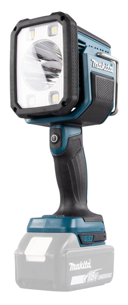 Makita LED-Akku-Handstrahler 18V | 1.250 lm, 640 m Reichweite & bis zu 10 Std. Leuchtdauer - DEBDML812