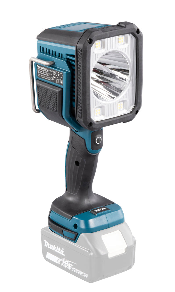 Makita LED-Akku-Handstrahler 18V | 1.250 lm, 640 m Reichweite & bis zu 10 Std. Leuchtdauer - DEBDML812
