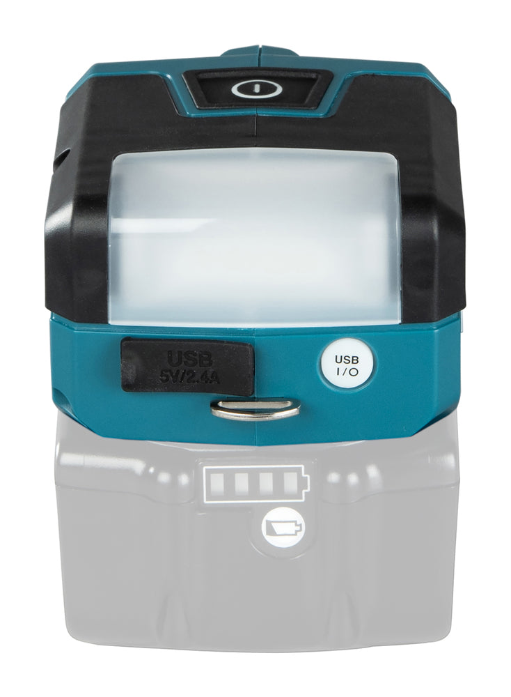 Makita LED-Akku-Taschenlampe – 3 Leuchtmodi, USB-Port & kompaktes Design (18V LXT) - DML817